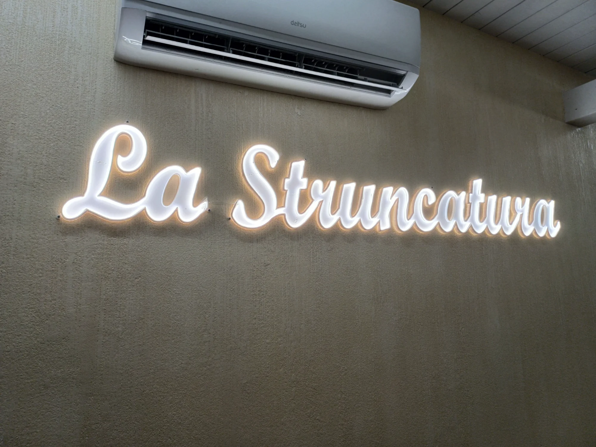 Insegna LED La Stroncatura